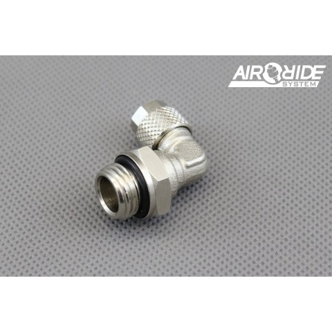 ZŁĄCZKA METALOWA SKRĘCANA 6/4mm na 1/4" - kątowa