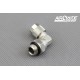 Brass Fitting for air-hose 6/4mm - 1/8" external - angle